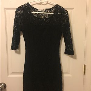 Black lace dress
